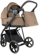 Детская коляска Roan Sol 2.0 3 в 1 с автокреслом Pituso Santiso Pro Black SLL/32/T Mocha Mousse/Black/руч.Cappuccino