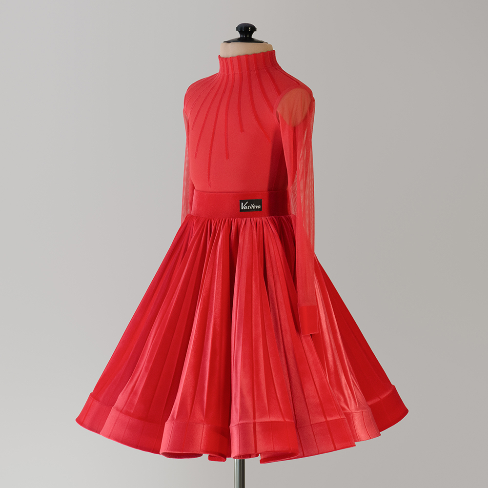 красное платье для танцев