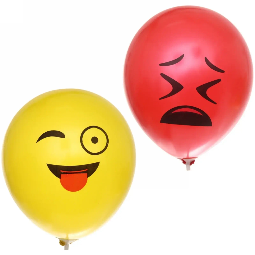 Воздушные шары 25 шт, 12»/25см «Эмоции»