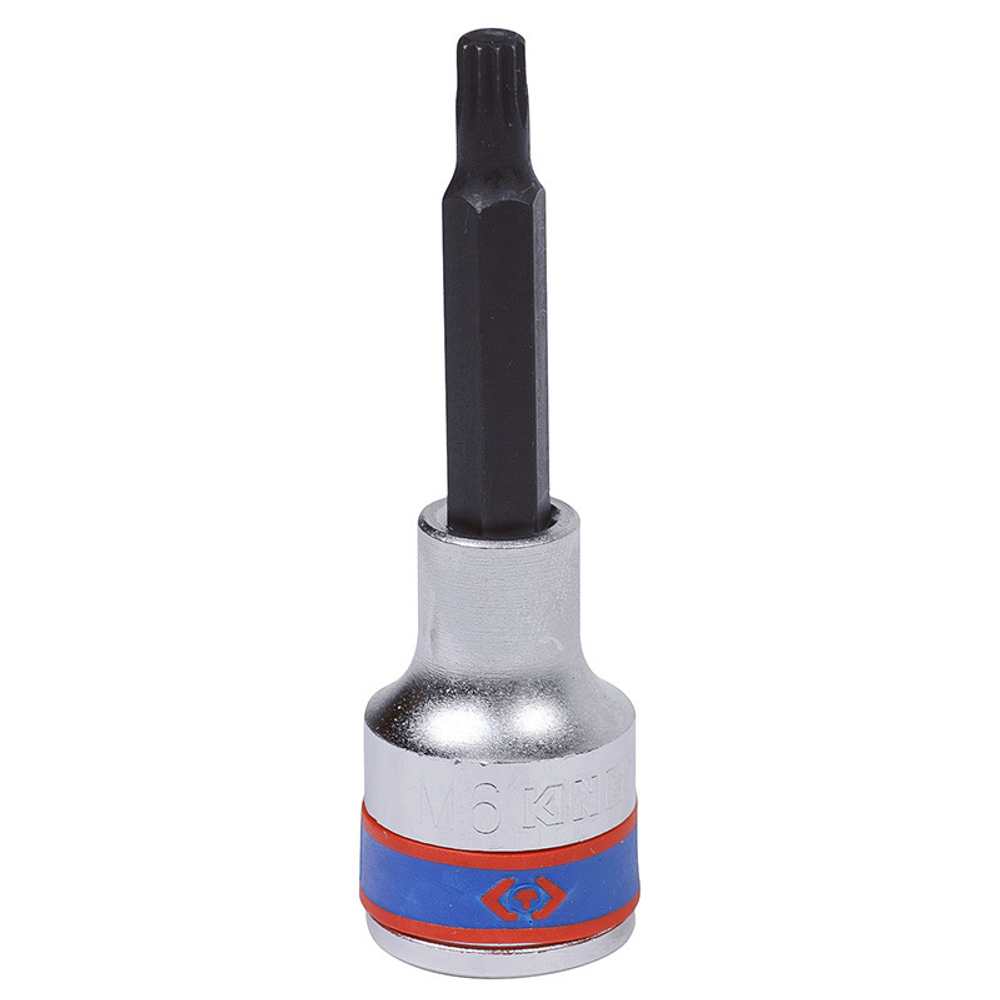 Насадка (бита) торцевая 1/2&quot;, SPLINE, M6, L = 80 мм KING TONY 403606