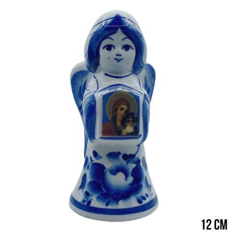 Фигурка Ангел с иконой Б.К. гжель