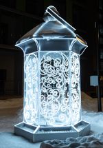 Светодиодная конструкция "Фонарь Зимний" холодный свет