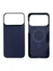 Карбоновый чехол для IPhone 17 Pro MAX with MagSafe синий квадрат (Blue)
