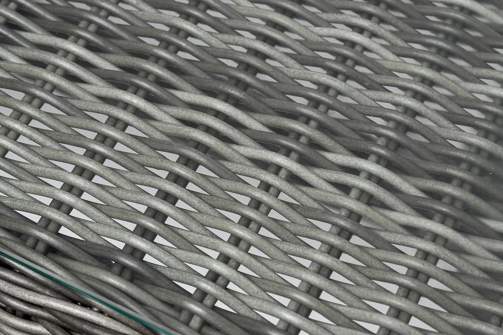 "Амароне" обеденная группа из искусственного ротанга на 6 персон, цвет графит