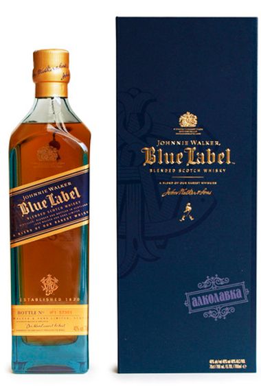 Виски Джонни Уокер Блю Лэйбл. 25 лет выдержки, 0,7 л.