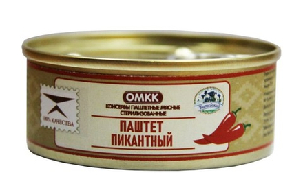 Паштет "Пикантный" 100г. ОМКК