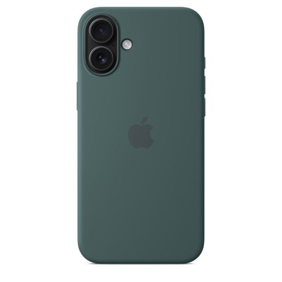 Силиконовый чехол для iPhone 16 Plus с MagSafe – Lake Green ( Зелёный озёрный)