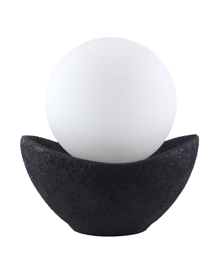 Чёрная настольная лампа “Мейперл”