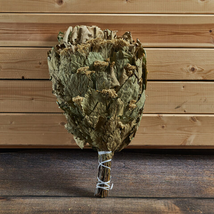 Веник-букет (дуб, берёза, ромашка, липа, пижма)