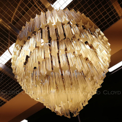 Люстра Cloyd ORATORIA C8 / Ø53 см - золото (арт.10307)