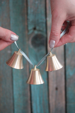 Колокольчик средний латунь 4х4 см (набор 3 шт)