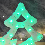 Гирлянда-панно "Елка" LED лампы, d40см, цвет зеленый, ZL-4А