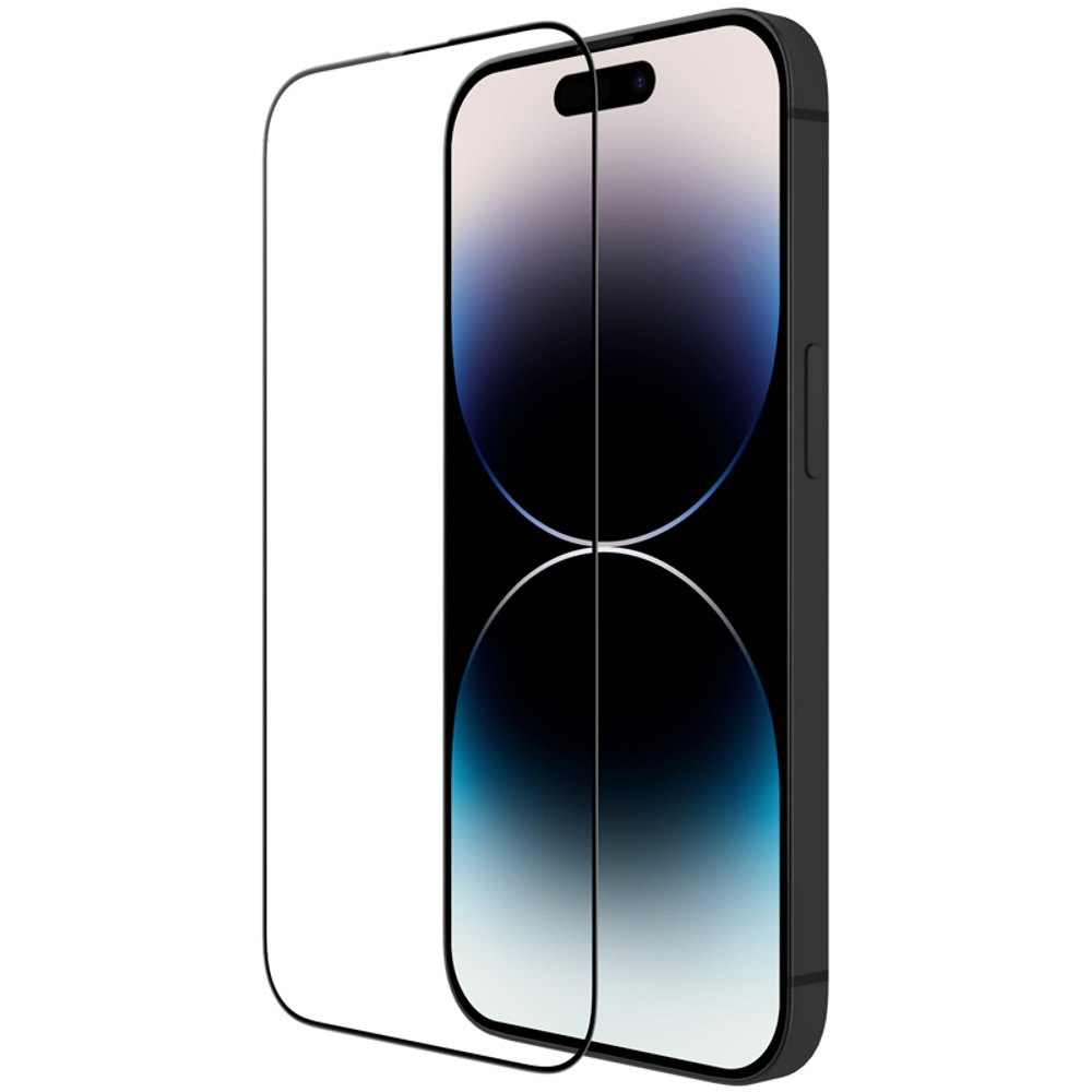 Защитное стекло 6D на iPhone 14 Pro, тонкие черные рамками и олеофобное покрытие, G-Rhino