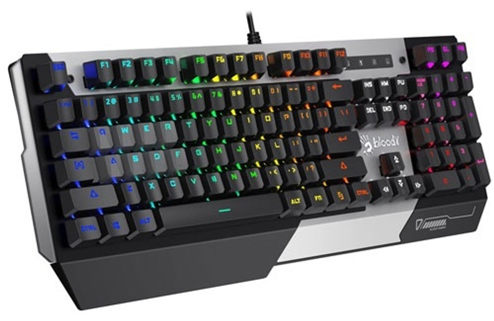 Клавиатура A4Tech Bloody B865N серебристый