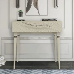 Консоль Арт Колор leaves Классик Сильвер Серый шелк