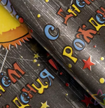 Упаковочная бумага (0,68*1м) Космос, Металлик Упаковочная бумага «Космос» металлик, 0,7×1 м, 80 г/м²