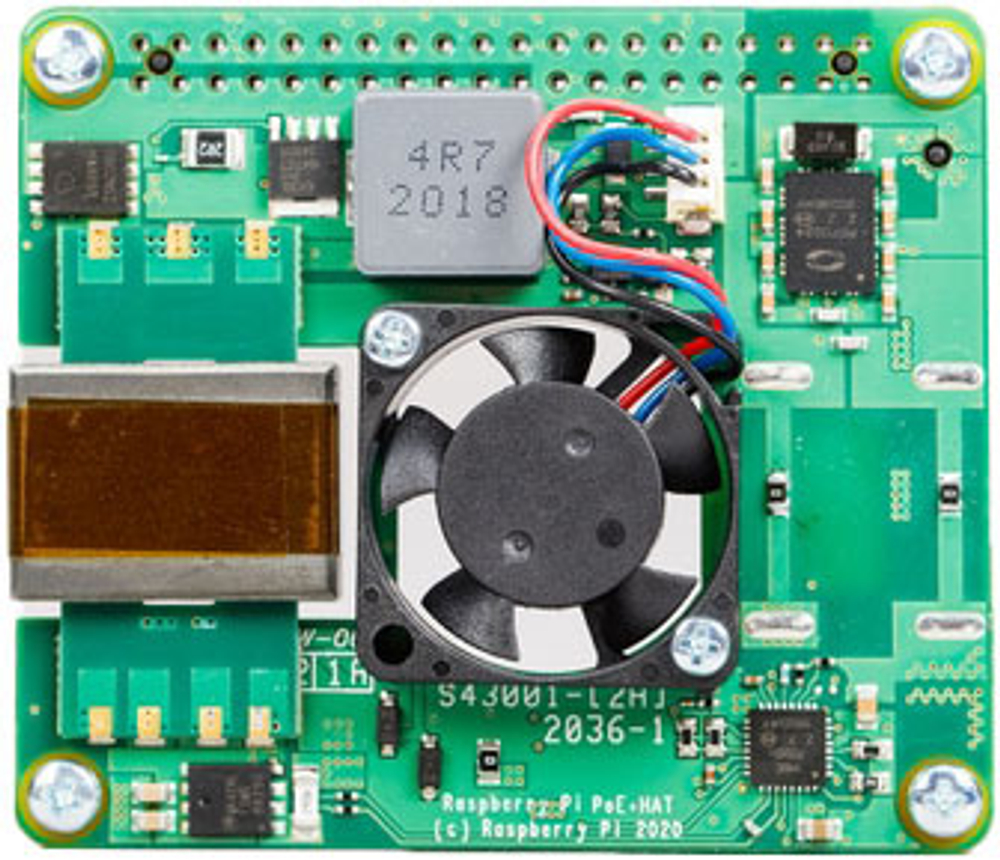 Плата расширения  Raspberry Pi PoE+ HAT