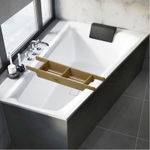 Деревянная полочка для ванны из массива сосны, поднос для ванны