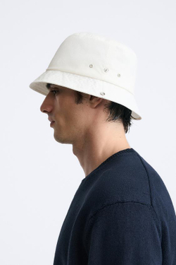 ZARA ПАНАМА ИЗ ХЛОПКА, ЭКРЮ