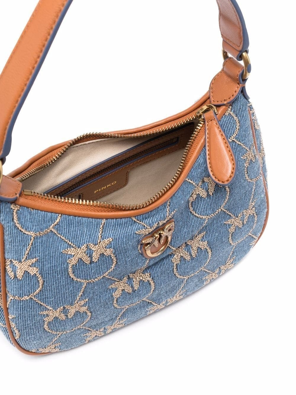 MINI LOVE BAG HALF MOON DENIM