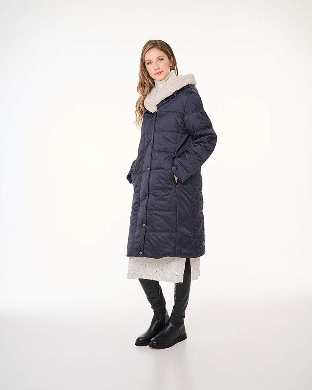 Пальто женское 4407-302/FUR-FW22 Dixi Coat