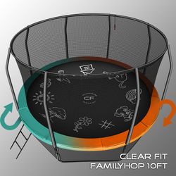 Каркасный батут Clear Fit FamilyHop 10Ft