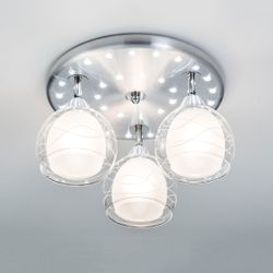 Citilux Самба CL158132 Люстра с поворотными плафонами Алюминий Хром