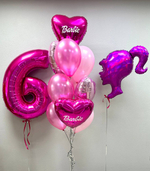 Фольгированный шар-фигура «Профиль девушки» в розовом цвете, 71 см