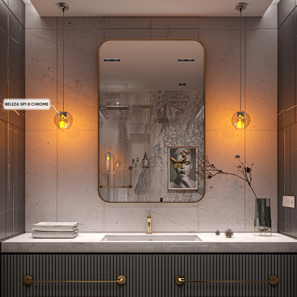 Светильник подвесной Crystal Lux BELEZA SP1 B CHROME