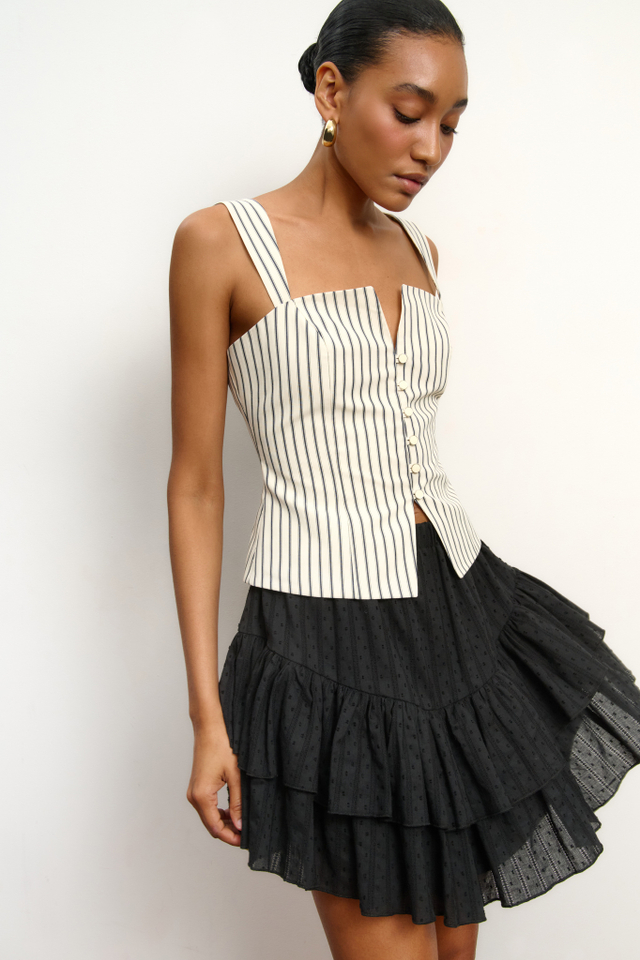 Юбка мини с оборками