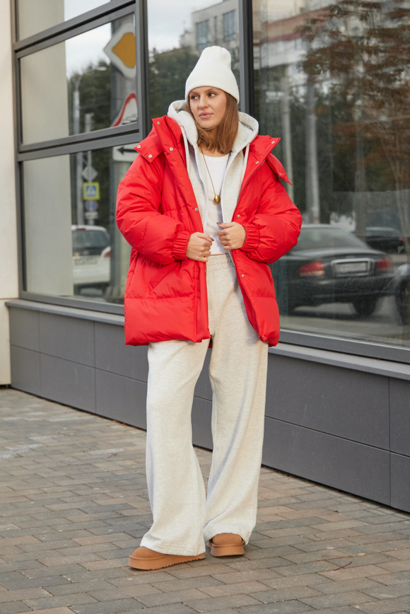 Пуховик COLD SEASON, красный