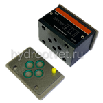 Z1S6E1-3X/V - Обратный клапан модульного монтажа Ду6, E = (A1 → A2) и (B1 → B2)