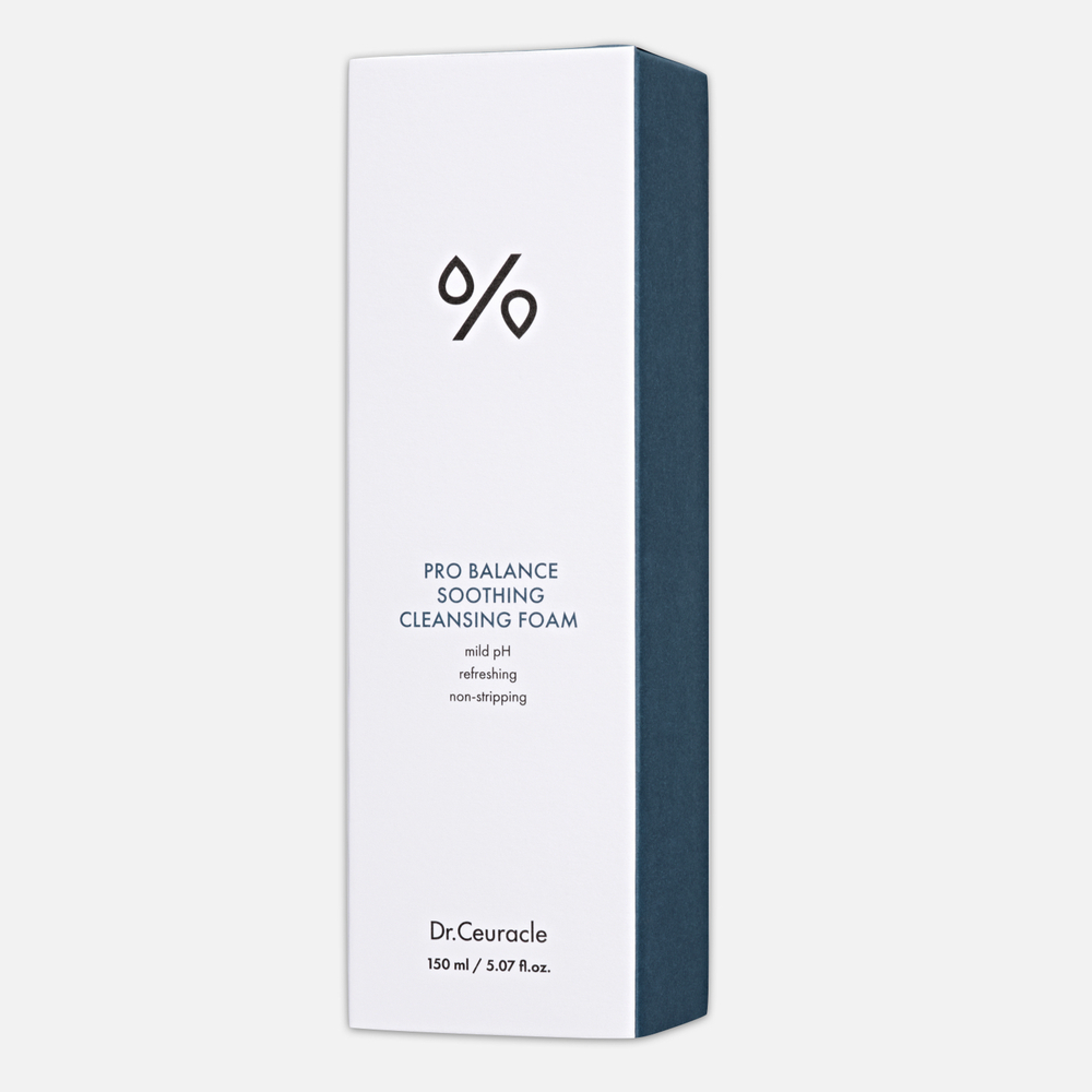 DR.CEURACLE Pro Balance Soothing Cleansing Foam Смягчающая пенка для умывания с пробиотиками Pro-balance, 150 мл