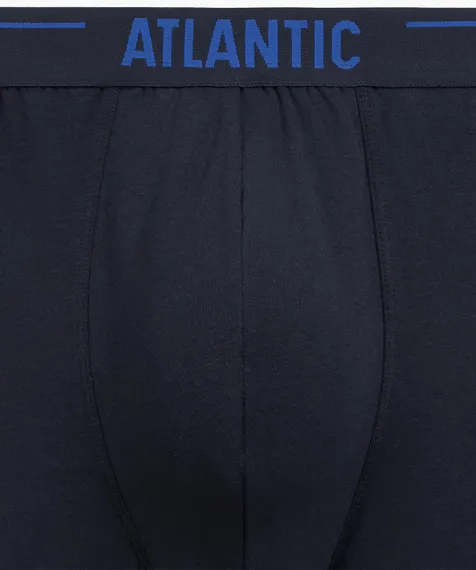 Трусы мужские боксеры (5шт) Atlantic 5SMH-004, хлопок, темно-синий