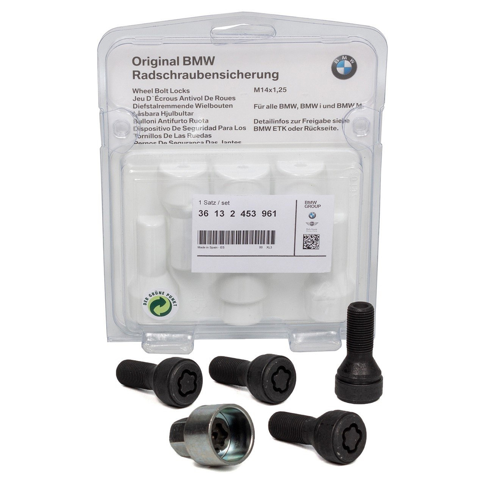 Секретные колесные болты для BMW M14x1,25 (F/G, X6 E71)