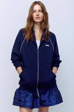 Толстовка на молнии с кантом