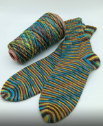 Caliza - Italy Stock- 75% шерсть, 25% п/а; 420м/100гр., мультиколор желтый акцент, MP