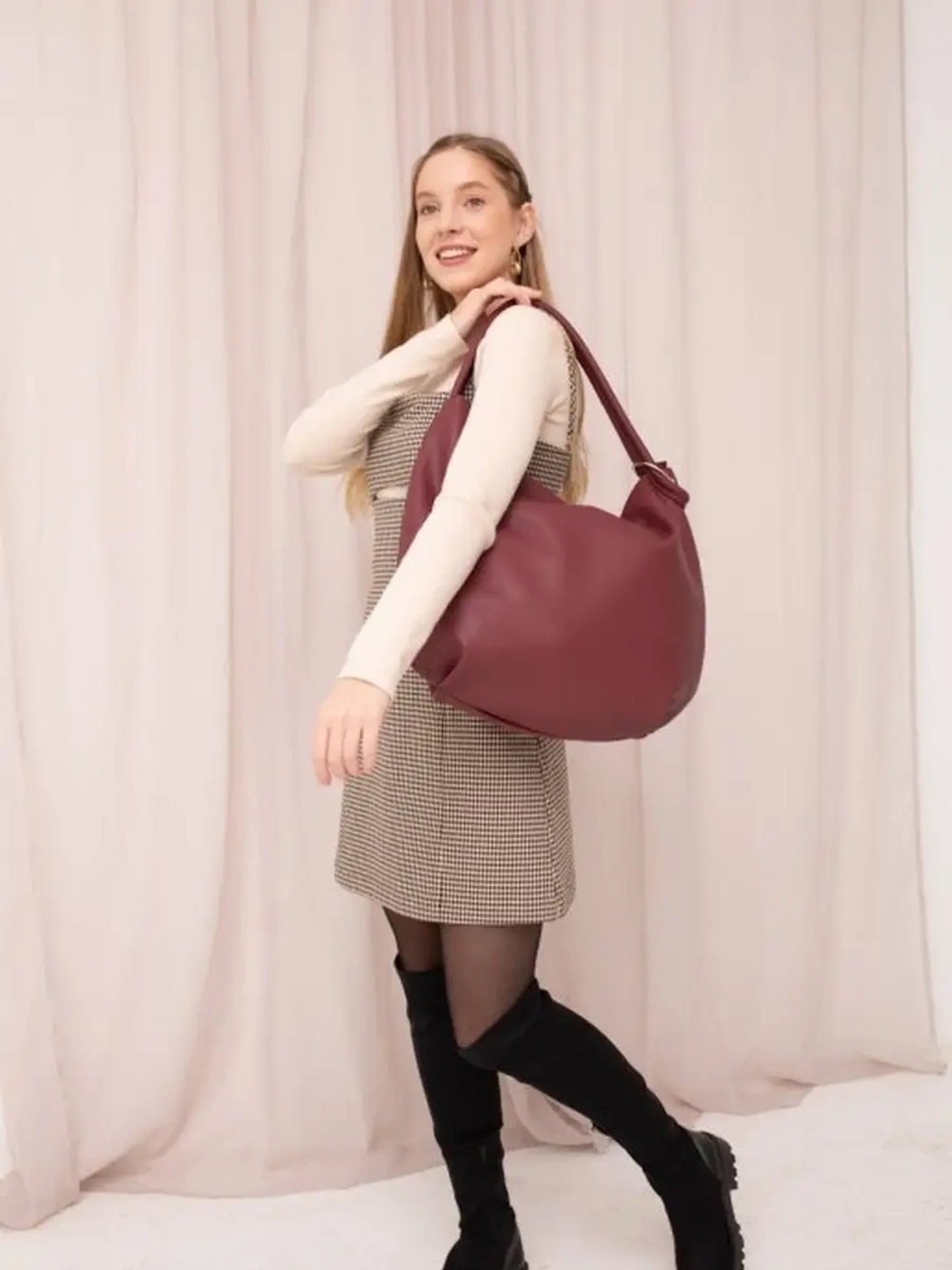 Сумка через плечо большая шоппер мешок