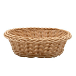 Корзина настольная овальная "Полиротанг", Д230 Ш170 В70, бежевый