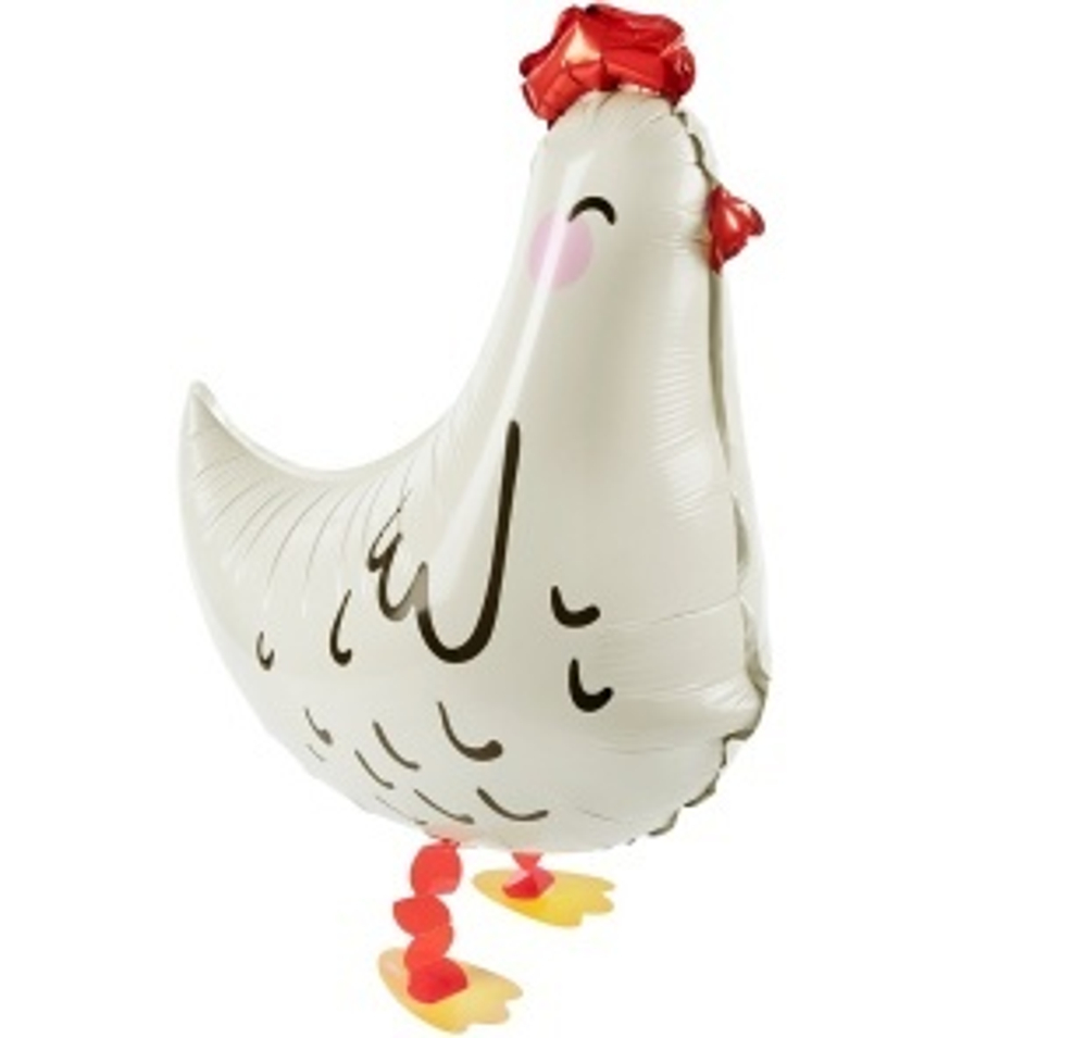К Ходячая Фигура Курица Белый 50 см.