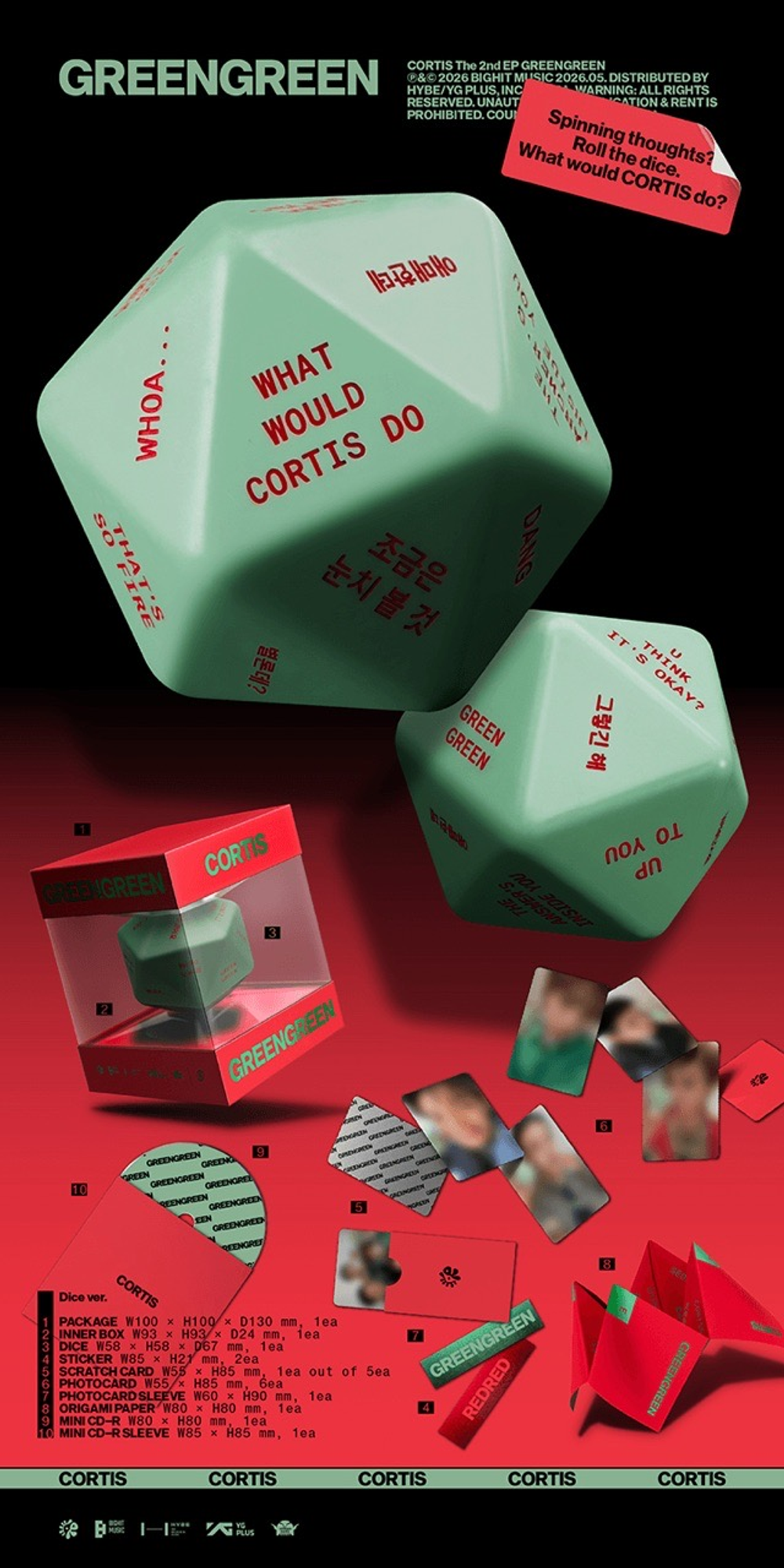 Альбом CORTIS - GREENGREEN (Dice ver.)