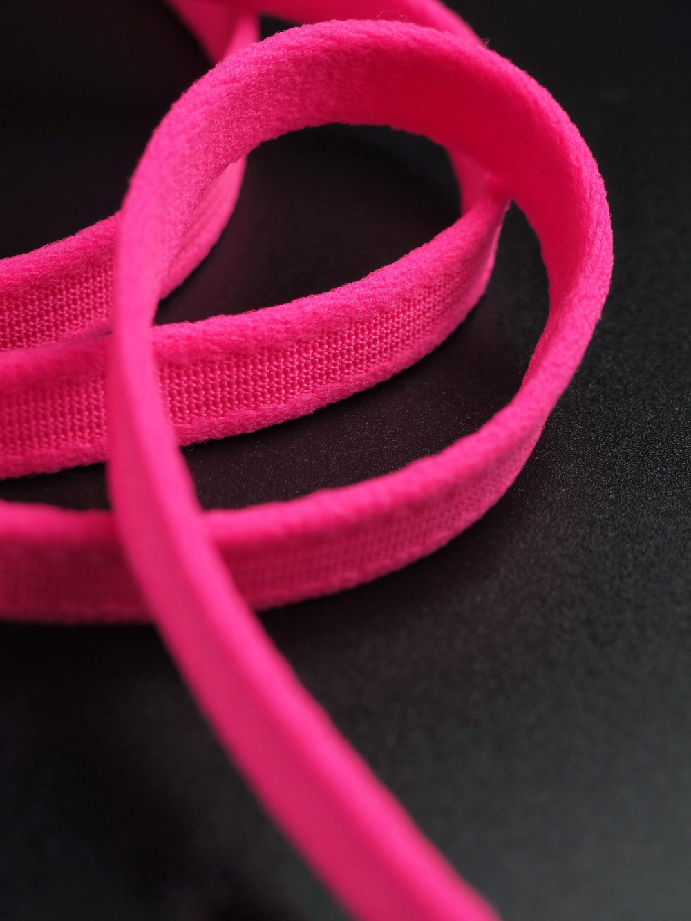 Туннельная лента ярко-розовая неоновая бесшовная малоэластичная ширина 10 мм