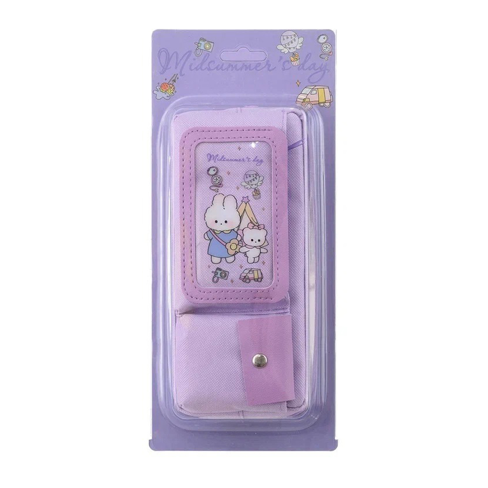 Пенал-косметичка Basir без наполнения, 20*9*5,5 см, серия "Зайчики", ассорти