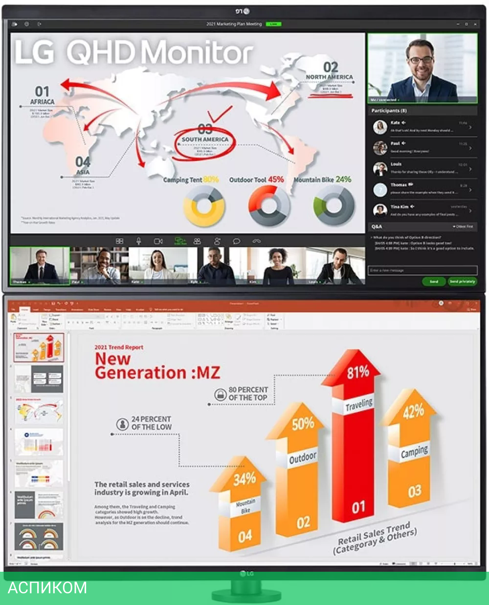 Монитор LG 27QP88DP-BS (2 шт.)