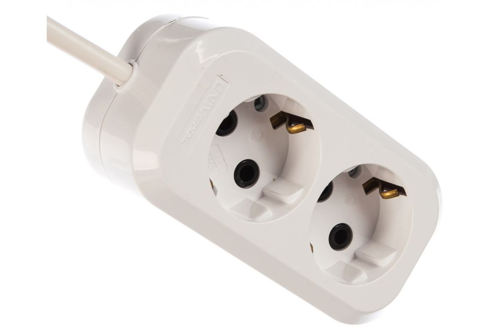 Удлинитель UNIVersal Е-302 ПВС 3х1,0 2гн.5м. с/з