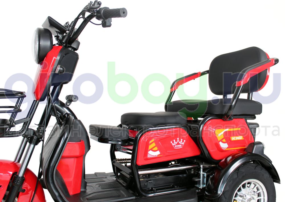 Электроскутер IKINGI SIBTRIKE 1000W (60V/23Ah) - Красный фото №4