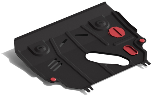 Защита картера и КПП АвтоБроня для Lexus NX 200t (V - 2.0 (238 л.с.)) 2014-2017/Lexus NX 300 (V - 2.0 (238 л.с.)) 2017-н.в., штампованная, сталь 1.8 мм, с крепежом, 111.03207.1