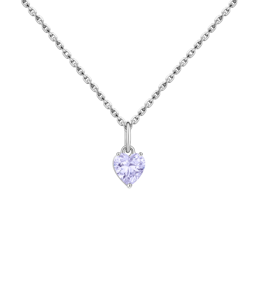 Подвес из серебра со вставкой из лавандового фианита