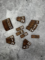 Бирки для ключей деревянные 2х5см