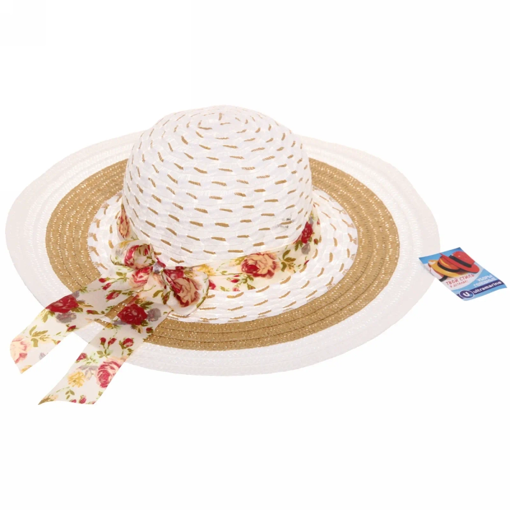 Шляпа женская с широкими полями «TiraMiSu- Николь», микс 4 цвета, р58, ширина полей 10 см